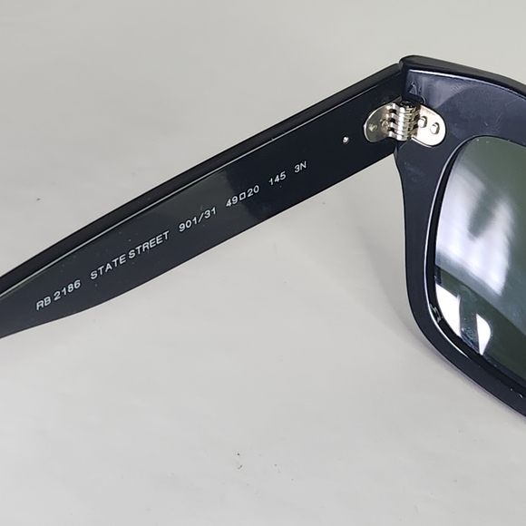 Ray-Ban Sunglasses State Street RB2186 black  49>20 - Picture 9 of 11